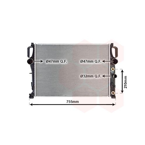 K&uuml;hler, Motork&uuml;hlung VAN WEZEL 30002342 f&uuml;r MERCEDES-BENZ