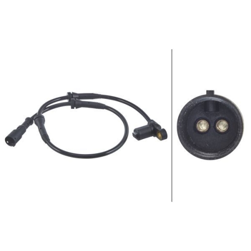 Sensor, Raddrehzahl HELLA 6PU 010 039-971 f&uuml;r RENAULT, Vorderachse, links