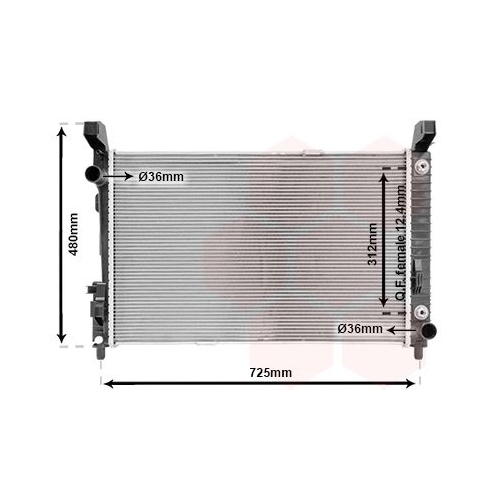 K&uuml;hler, Motork&uuml;hlung VAN WEZEL 30002364 f&uuml;r MERCEDES-BENZ