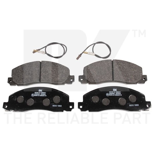 Bremsbelagsatz, Scheibenbremse NK 223919 f&uuml;r OPEL RENAULT VAUXHALL, Vorderachse