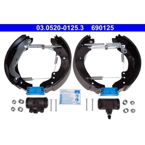 Bremsbackensatz ATE 03.0520-0125.3 Original ATE TopKit f&uuml;r RENAULT, Hinterachse