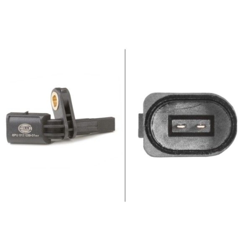 Sensor, Raddrehzahl HELLA 6PU 012 039-011 f&uuml;r AUDI SEAT SKODA VW, Hinterachse