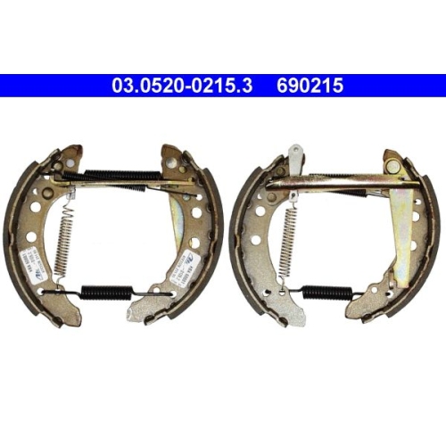 Bremsbackensatz ATE 03.0520-0215.3 Original ATE TopKit f&uuml;r, Hinterachse
