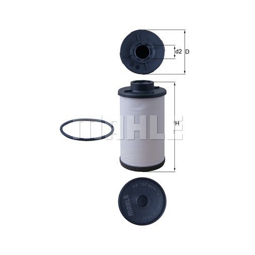 Hydraulikfilter, Automatikgetriebe KNECHT HX 132D f&uuml;r VAG