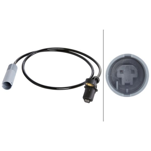 Sensor, Raddrehzahl HELLA 6PU 012 039-681 f&uuml;r BMW, Hinterachse, links, rechts