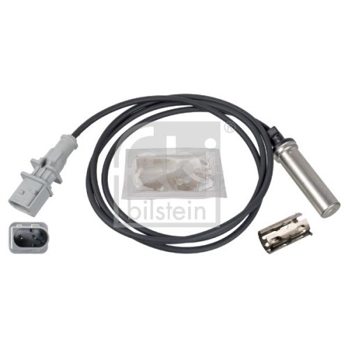 Febi Bilstein 173080 ABS-Sensor mit H&uuml;lse und Fett, 1 St&uuml;ck