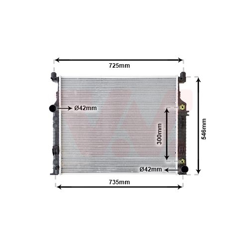 K&uuml;hler, Motork&uuml;hlung VAN WEZEL 30002458 f&uuml;r MERCEDES-BENZ
