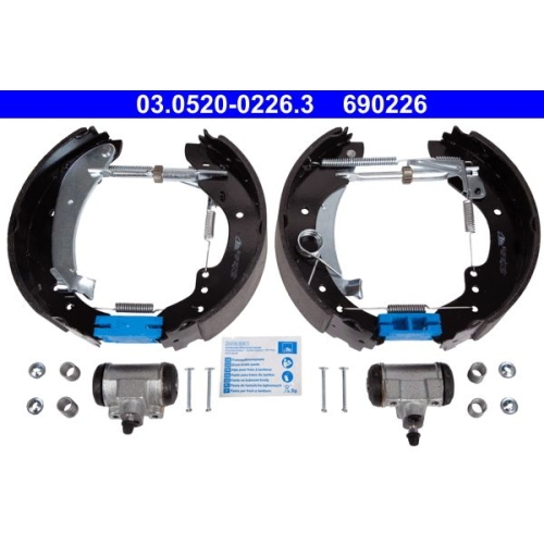 Bremsbackensatz ATE 03.0520-0226.3 Original ATE TopKit f&uuml;r, Hinterachse