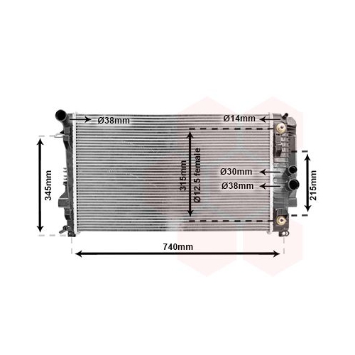 K&uuml;hler, Motork&uuml;hlung VAN WEZEL 30002460 f&uuml;r MERCEDES-BENZ