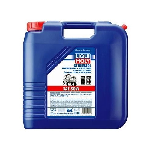 Liqui Moly 1x LM1033 20l Getriebe&ouml;l (GL4) SAE 80W