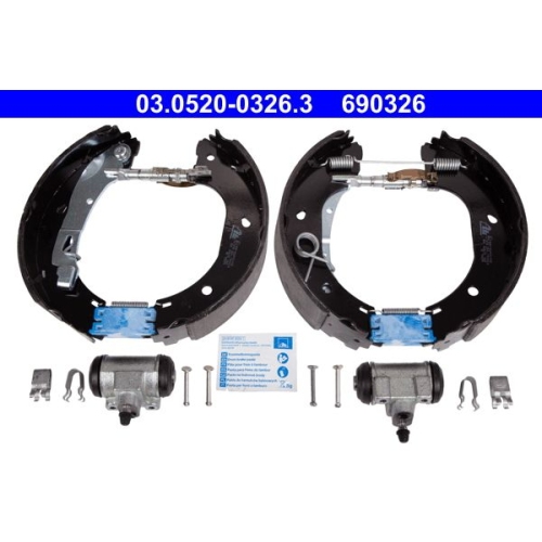Bremsbackensatz ATE 03.0520-0326.3 Original ATE TopKit f&uuml;r, Hinterachse