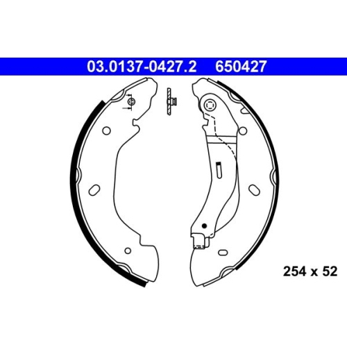 Bremsbackensatz ATE 03.0137-0427.2 f&uuml;r FORD, Hinterachse