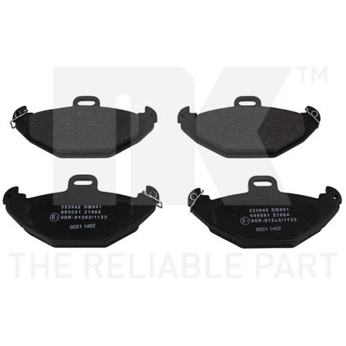 Bremsbelagsatz, Scheibenbremse NK 223942 f&uuml;r RENAULT, Hinterachse
