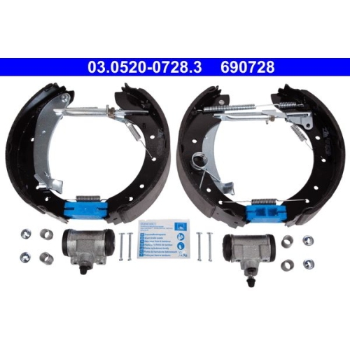 Bremsbackensatz ATE 03.0520-0728.3 Original ATE TopKit f&uuml;r, Hinterachse