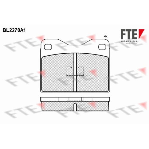 Bremsbelagsatz, Scheibenbremse FTE BL2270A1 f&uuml;r AUDI BMW TALBOT VW FERRARI