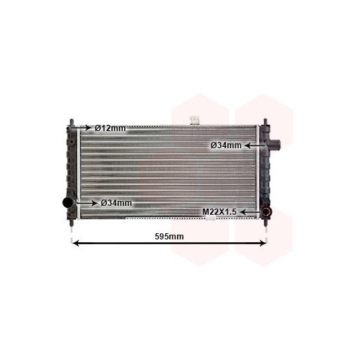 K&uuml;hler, Motork&uuml;hlung VAN WEZEL 37002050 f&uuml;r OPEL