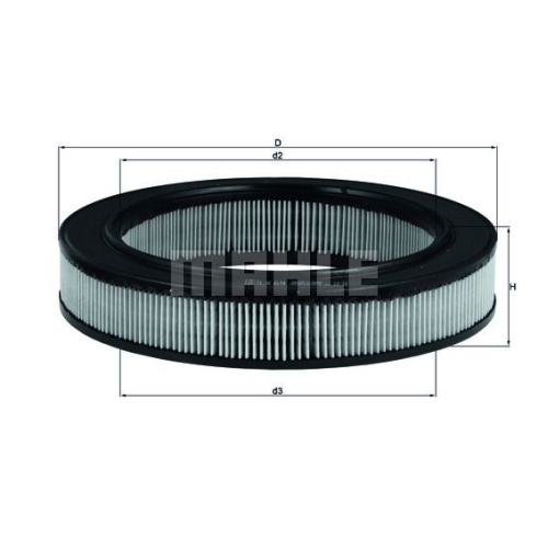 Luftfilter KNECHT LX 69 f&uuml;r FORD GMC OPEL PORSCHE VAUXHALL