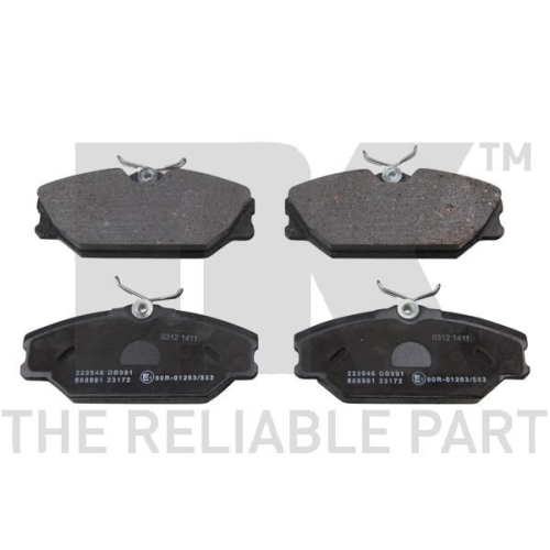 Bremsbelagsatz, Scheibenbremse NK 223946 f&uuml;r RENAULT, Vorderachse