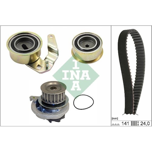 Wasserpumpe + Zahnriemensatz INA 530 0075 30 f&uuml;r OPEL VAUXHALL