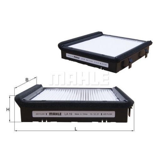 Filter, Innenraumluft KNECHT LA 19 f&uuml;r VAG CHERY