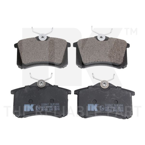 Bremsbelagsatz, Scheibenbremse NK 223947 f&uuml;r AUDI CITRO&Euml;N PEUGEOT RENAULT SEAT