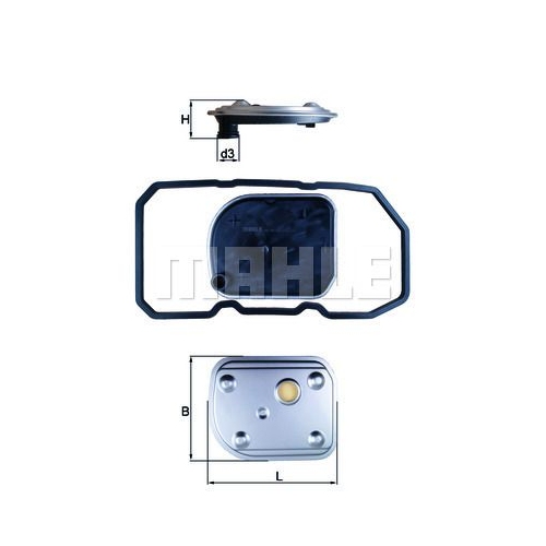 Hydraulikfilter, Automatikgetriebe KNECHT HX 158D f&uuml;r MERCEDES-BENZ