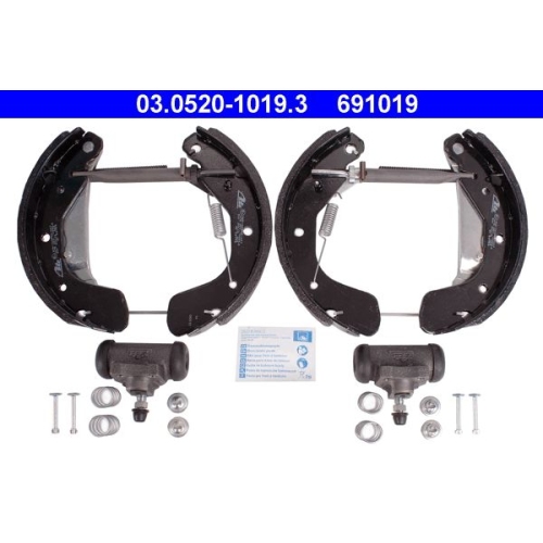 Bremsbackensatz ATE 03.0520-1019.3 Original ATE TopKit f&uuml;r, Hinterachse