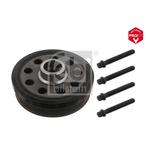 Febi Bilstein 1x 33077 Riemenscheibe entkoppelt f&uuml;r Kurbelwelle mit Schrauben