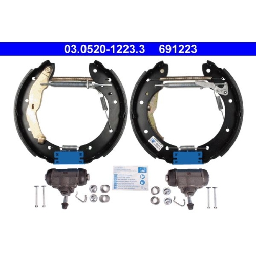Bremsbackensatz ATE 03.0520-1223.3 Original ATE TopKit f&uuml;r, Hinterachse