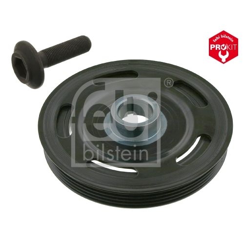 Febi Bilstein 33528 Riemenscheibe (entkoppelt) f&uuml;r Kurbelwelle, mit Schraube , 1 St&uuml;ck