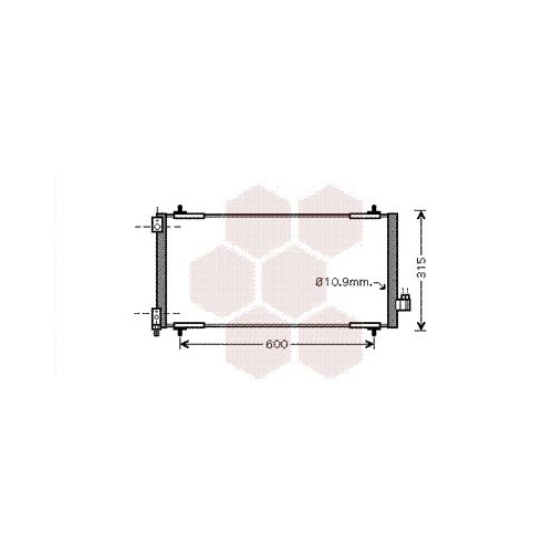 Kondensator, Klimaanlage VAN WEZEL 40005301 f&uuml;r CITRO&Euml;N PEUGEOT CITRO&Euml;N/PEUGEOT