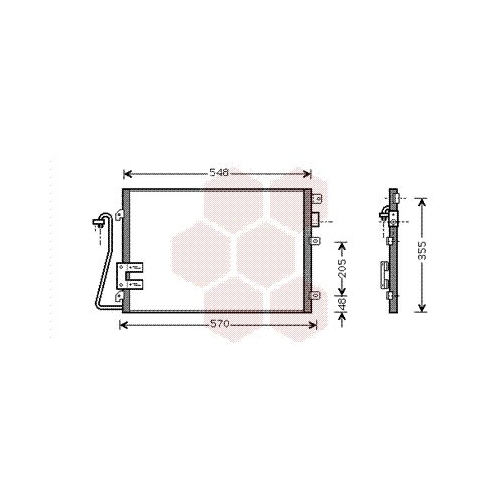 Kondensator, Klimaanlage VAN WEZEL 43005376 f&uuml;r RENAULT DACIA