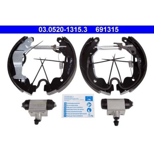 Bremsbackensatz ATE 03.0520-1315.3 Original ATE TopKit f&uuml;r, Hinterachse