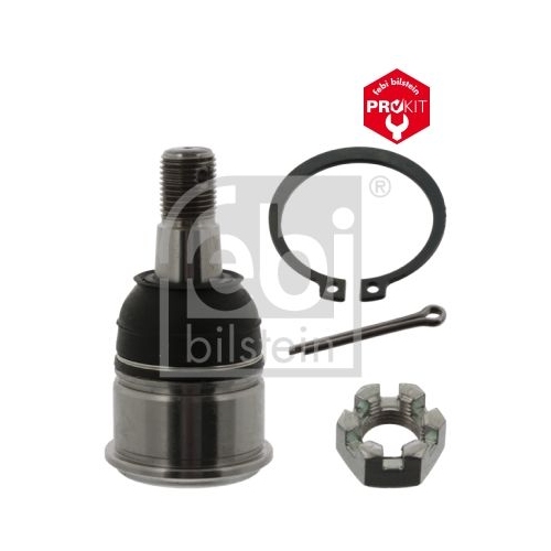 Febi Bilstein 42138 Traggelenk mit Kronenmutter, Splint und Sicherungsring , 1 St&uuml;ck