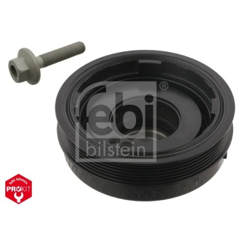 Febi Bilstein 33579 Riemenscheibe (entkoppelt) f&uuml;r Kurbelwelle, mit Schraube , 1 St&uuml;ck