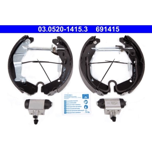 Bremsbackensatz ATE 03.0520-1415.3 Original ATE TopKit f&uuml;r, Hinterachse