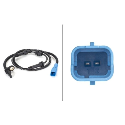 Sensor, Raddrehzahl HELLA 6PU 012 806-321 f&uuml;r CITRO&Euml;N PEUGEOT, Vorderachse