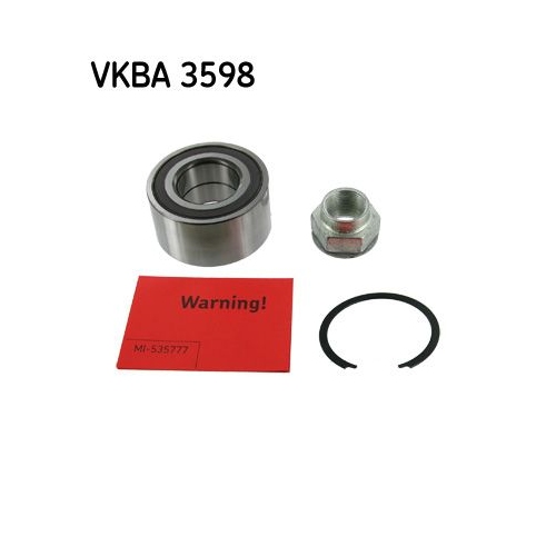 Radlagersatz SKF VKBA 3598 f&uuml;r FIAT OPEL VAUXHALL, Vorderachse