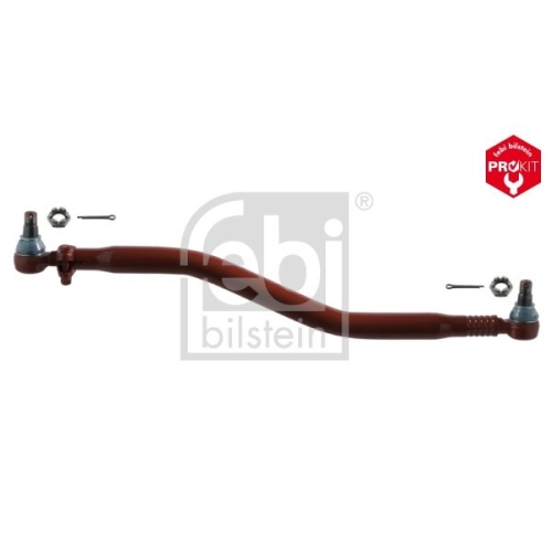 Febi Bilstein 15139 Lenkstange mit Kronenmuttern und Splinten , 1 St&uuml;ck