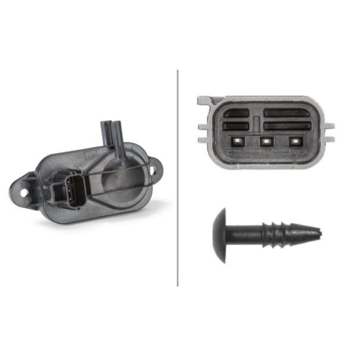 Sensor, Abgasdruck HELLA 6PP 009 409-271 f&uuml;r FORD JAGUAR MAZDA VOLVO LAND ROVER