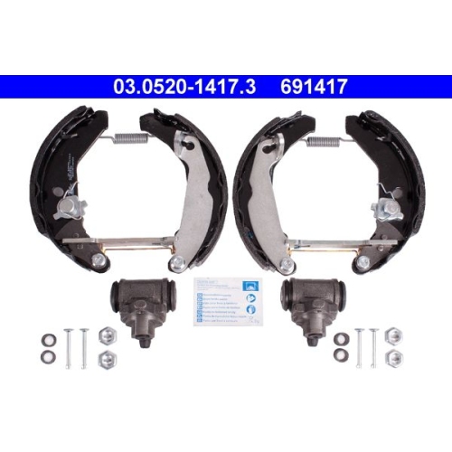 Bremsbackensatz ATE 03.0520-1417.3 Original ATE TopKit f&uuml;r, Hinterachse