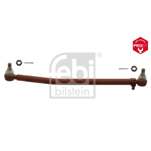 Febi Bilstein 15140 Lenkstange mit Kronenmuttern und Splinten , 1 St&uuml;ck