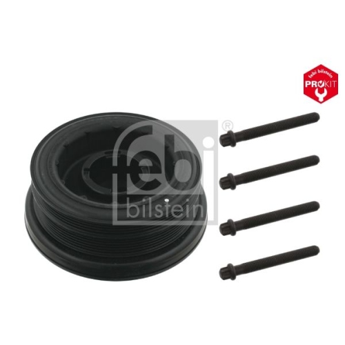 Febi Bilstein 1x 33602 Riemenscheibe entkoppelt f&uuml;r Kurbelwelle mit Schrauben