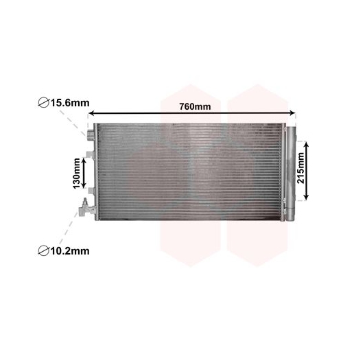 Kondensator, Klimaanlage VAN WEZEL 43005449 f&uuml;r RENAULT