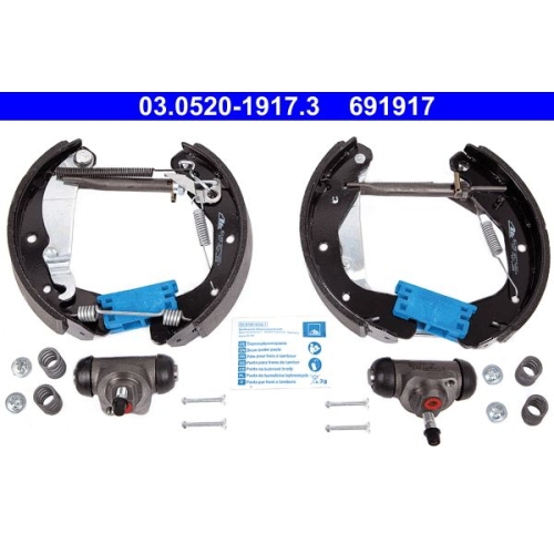 Bremsbackensatz ATE 03.0520-1917.3 Original ATE TopKit f&uuml;r, Hinterachse