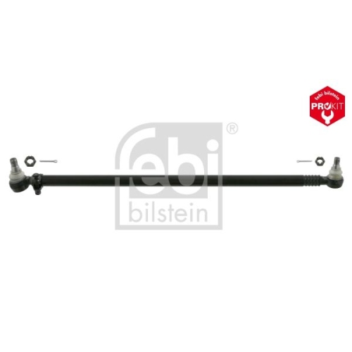 Febi Bilstein 24599 Lenkstange mit Kronenmuttern und Splinten, vom Lenkgetriebe zum Lenkzwischenhebel 2. Achse , 1 St&uuml;ck