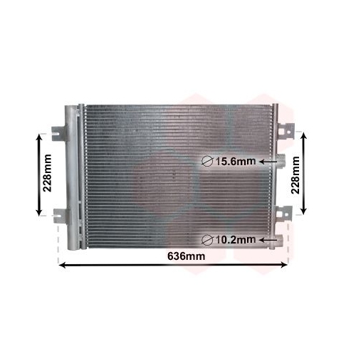 Kondensator, Klimaanlage VAN WEZEL 43005467 f&uuml;r RENAULT