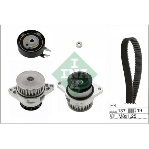 Wasserpumpe + Zahnriemensatz INA 530 0167 30 f&uuml;r SEAT SKODA VW