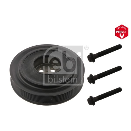 Febi Bilstein 1x 33679 Riemenscheibe (entkoppelt) f&uuml;r Kurbelwelle, mit Schrauben