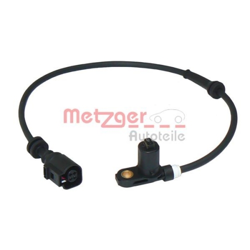 Sensor, Raddrehzahl METZGER 0900253 f&uuml;r FORD VAG, Vorderachse rechts